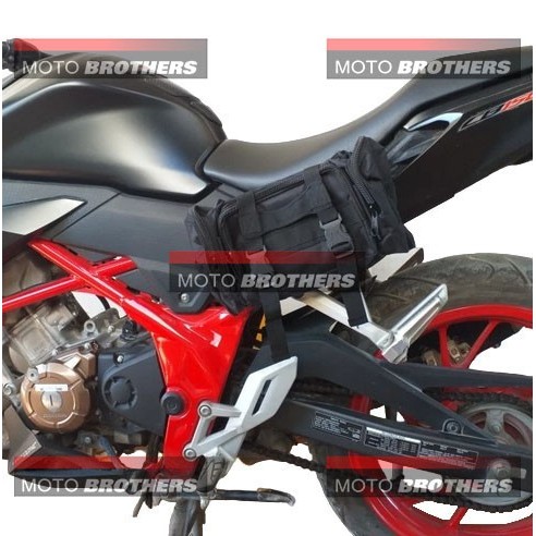SIDE BAG SIDEBAG TAS MOTOR NEW HONDA CB 150R CB150 R CB150R STREETFIRE - Cokelat