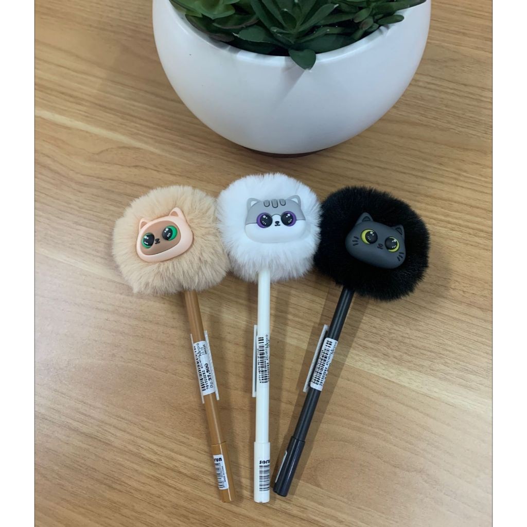 

Bolpoin Bulu Pom Pom / Kitty Head Pen 2F7123