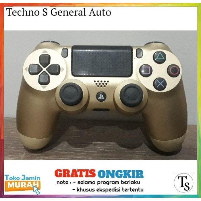 BEST -Stik ps4 original sony - stik ps 4 ori mesin Dualshock PS4 Controller - Hitam