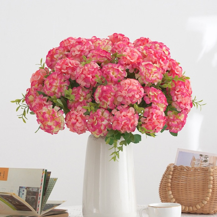 8 butir bola bunga kecil Bunga Hias Plastik Bunga Hias Plastik bunga hiasan ruang tamu