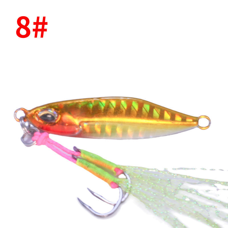 Umpan Jigging Sisik Ikan Super - Lure Besi 7g-20g Multi Layer untuk Mania Fishing GT, Barracuda & Ka