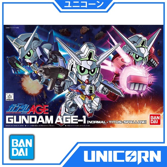 SD Gundam Age 1 (Normal-Titus-Spallow) SD BB 369 Age-1 Normal