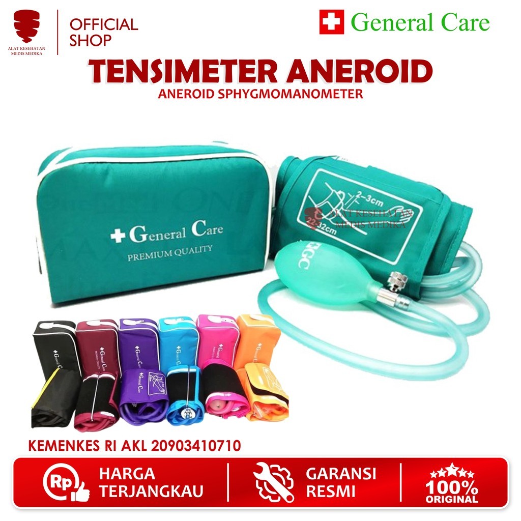 Tensimeter Aneroid General Care Ukur Tekanan Darah Tensi Jarum Manual Medis