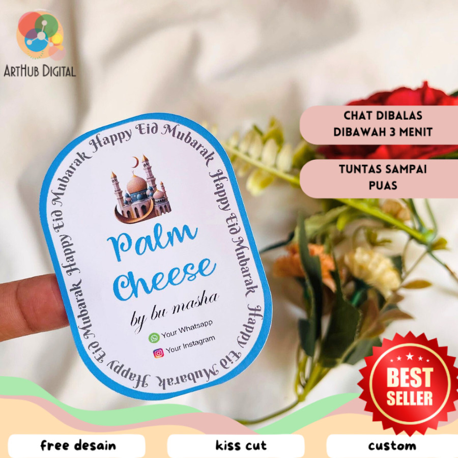 

AHD CETAK STIKER LABEL TOPLES KUE KERING ELEGAN RAMADHAN IDUL FITRI MURAH SEHARI JADI CUSTOM DESAIN