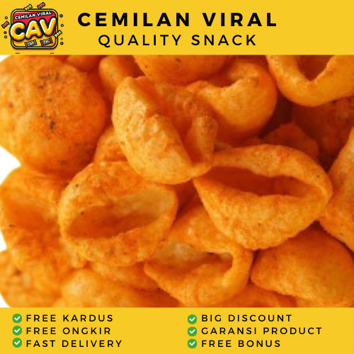 

CAV KERUPUK KERANG RAMBO 1 Kg Cemilan Kerupuk Keong Kerupuk Pedas Aneka Cemilan Pedas Viral