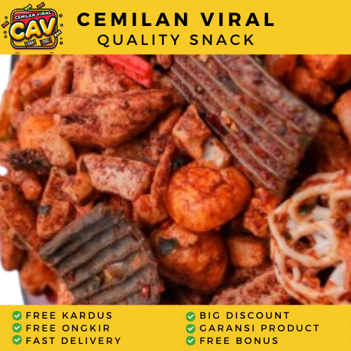 

CAV KERUPUK SEBLAK CAMPUR 1KG Krupuk Seblak Mix Mercon Makanan Pedas Seblak Basah Seblak kering