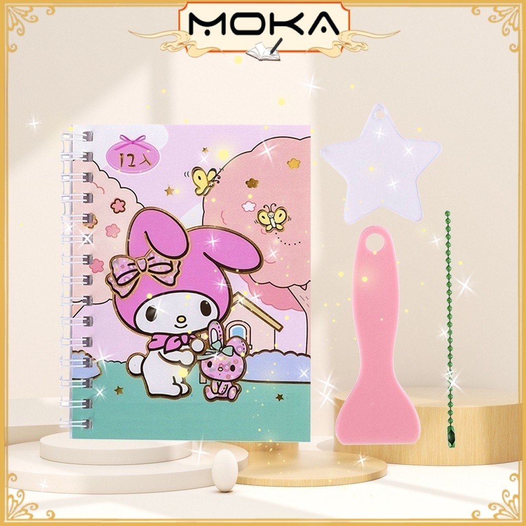 

MOKA NOTEBOOK DIARY + STICKER DIY FREE GANCI MAKER / DIARY BOOK MOTIF + GIRL KAWAII MKA213
