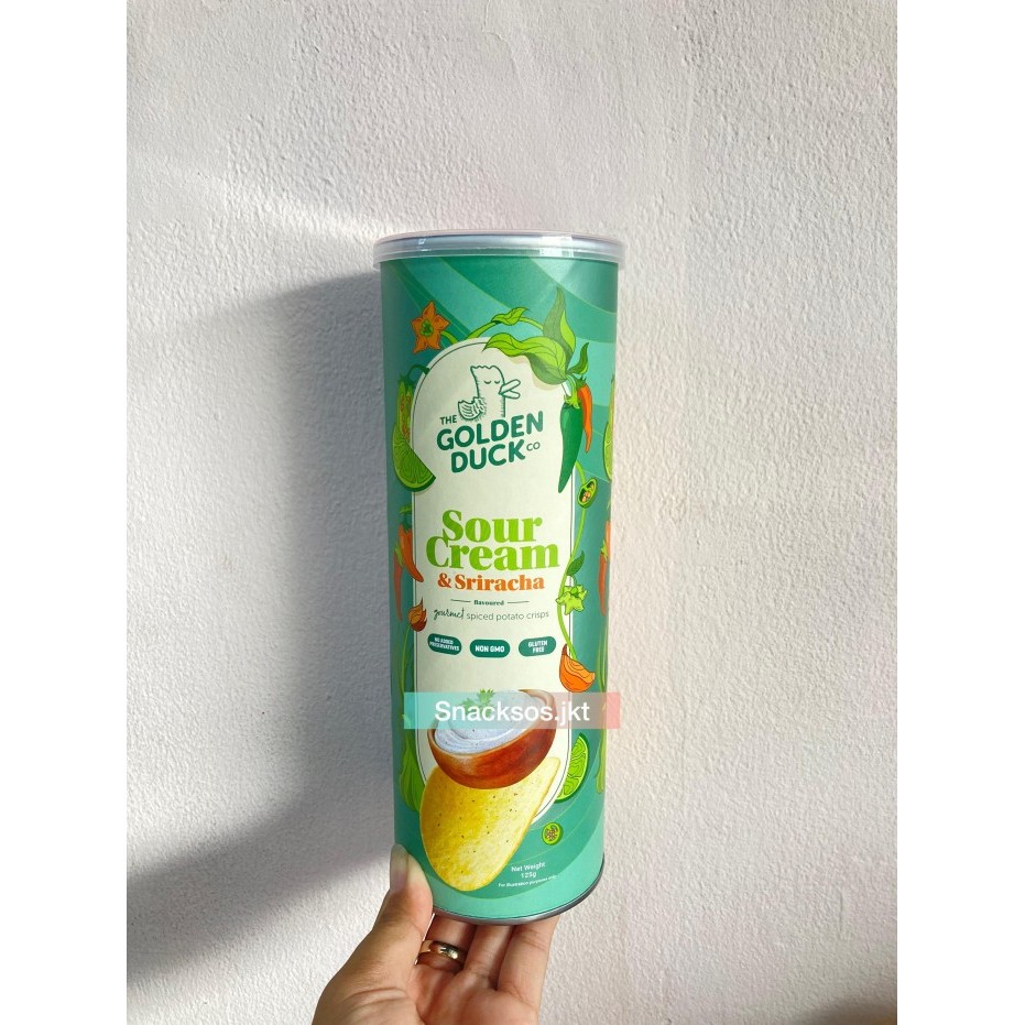 

THE GOLDEN DUCK POTATO CHIPS SOUR CREAM / HIMALAYAN PINK SALT / TRUFFLE WAGYU / SEAWEED BUTTER - TGD SOUR CREAM