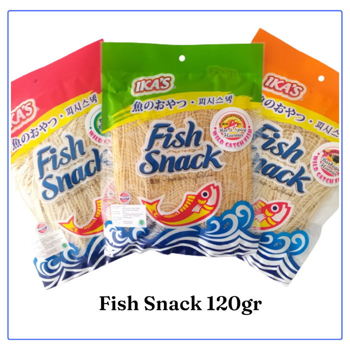 

Ika's FISH SNACK 120gr Hot & Spicy BBQ / Ikas Snek Ikan 120 g - hot&spicy