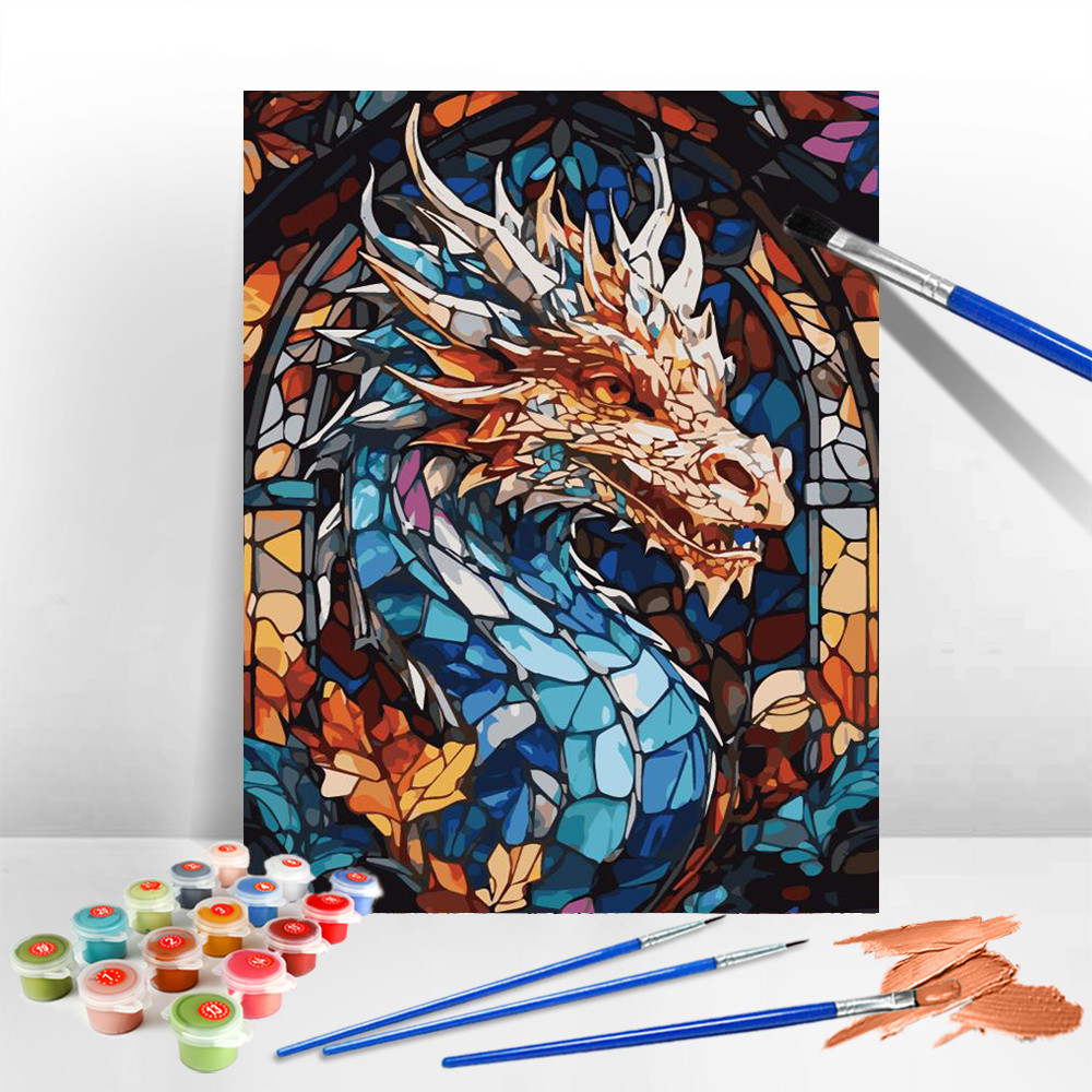 

Evershine New Arrivals Paint By Numbers Dinosaur Animal On Canvas Pictures By Numbers Coloring Draw Craft DIY Gift