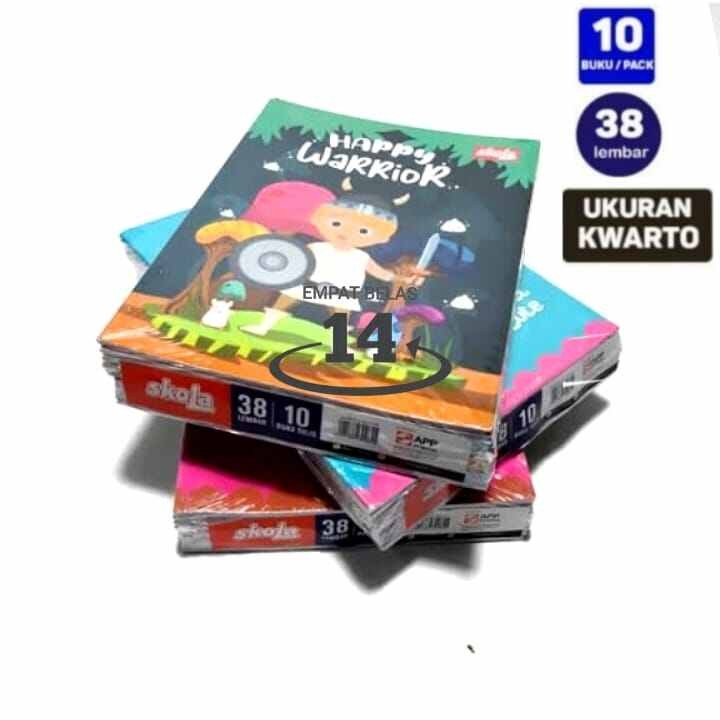 

1 Pak Buku Tulis Sidu Skola 38 Lembar ( Isi 10 Buku )