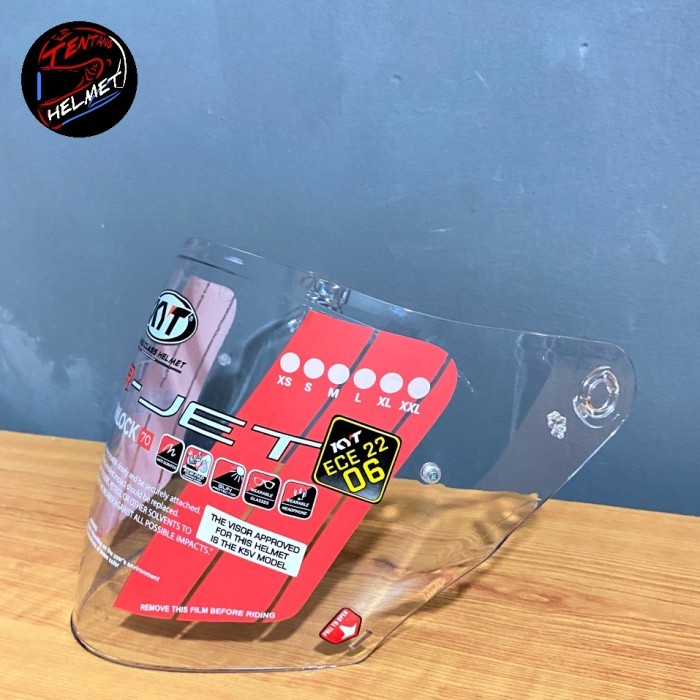 visor clear original kyt TTR-JET / kyt NFJ /kaca helm TTR-JET / NFJ - kaca helm