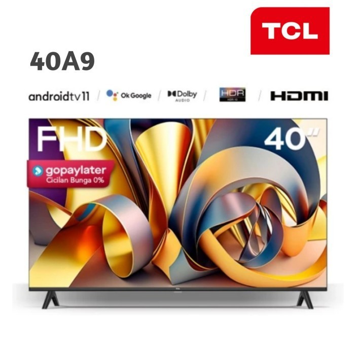 TCL 40A9 SMART TV 40 INCH  ANDROID 11 TV 40 A9  DOLBY AUDIO