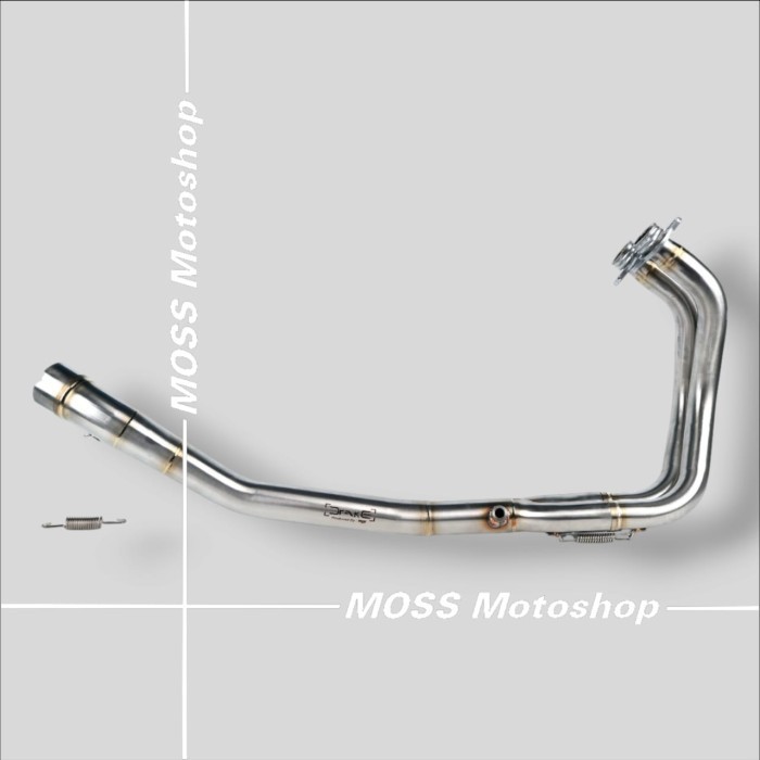 KNALPOT DRAKE HEADER LEHERAN LEOVINCE NEW NINJA 250FI (2024) STAINLESS | ORIGINAL