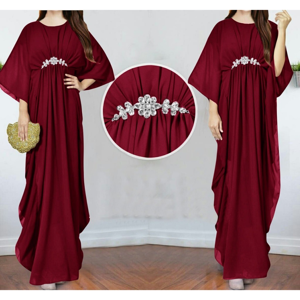 SELILINGSHOP SHABIRA TERLARIS/KAFTAN WANITA/KAFTAN JUMBO/KAFTAN KONDANGAN HIJAB/KAFTAN KEKINIAN