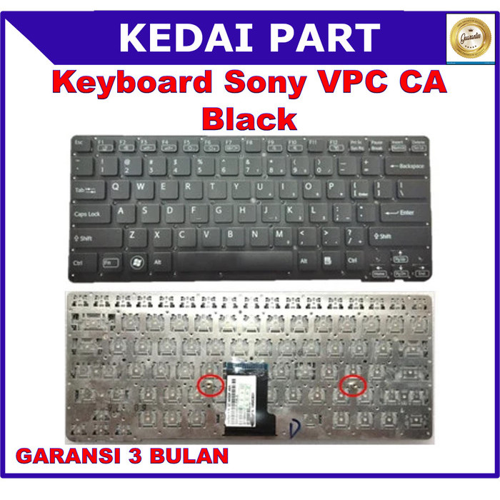 Keyboard Sony VPC-CA VPC-CA15FH VPC-CA190L PCG-61714L Black