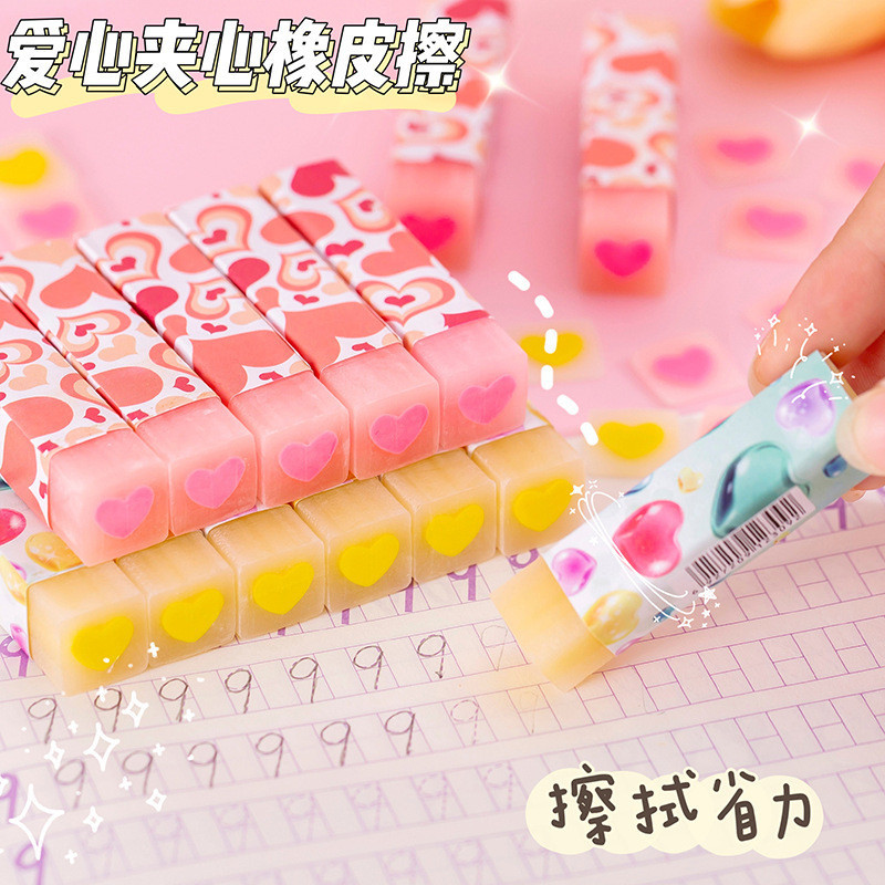 

Penghapus Pensil Karet Sekolah Motif Love Bahan Import Lucu COD 1080