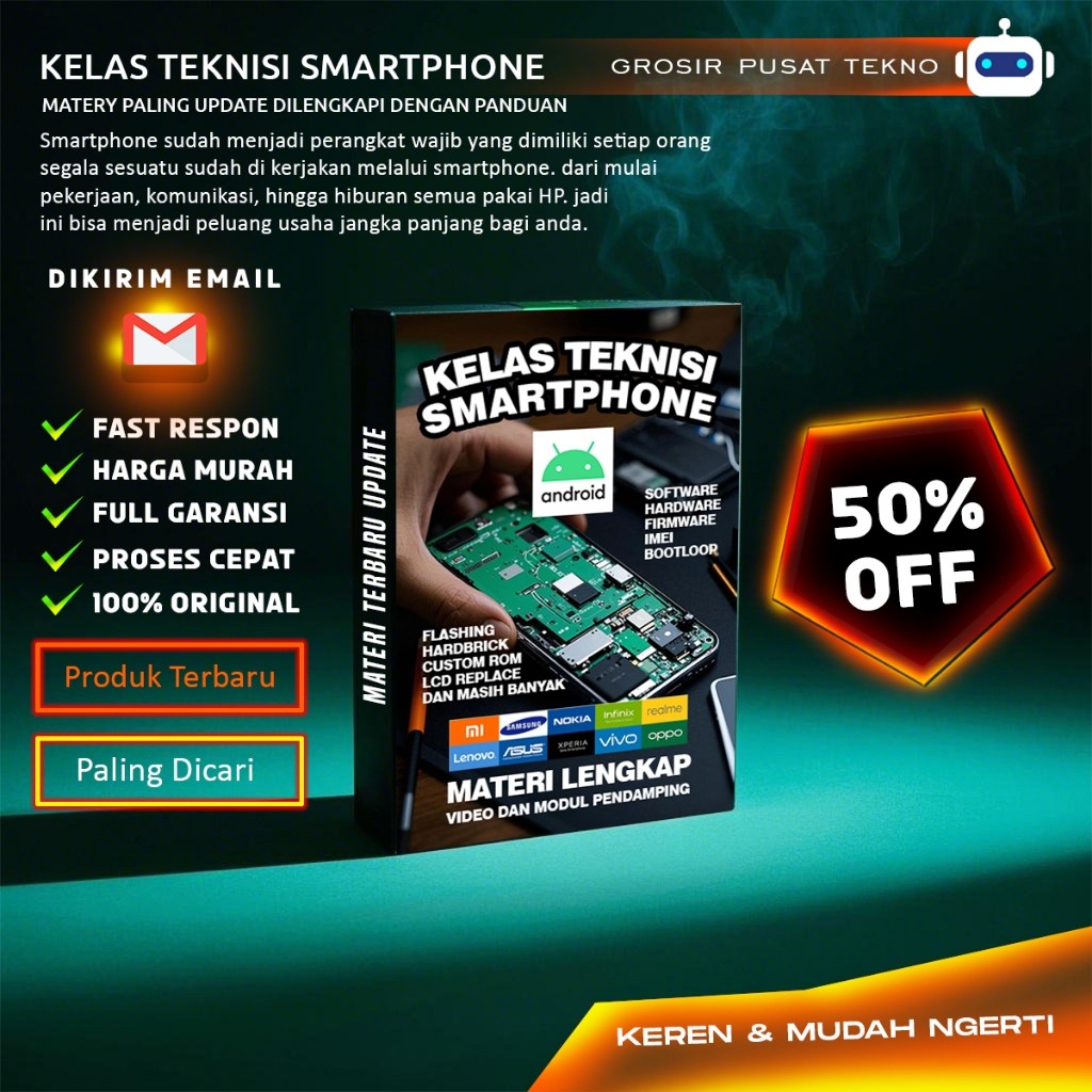 Vision Tekno KELAS TEKNISI SMARTPHONE – Panduan Lengkap Jadi Ahli Servis HP dari Nol