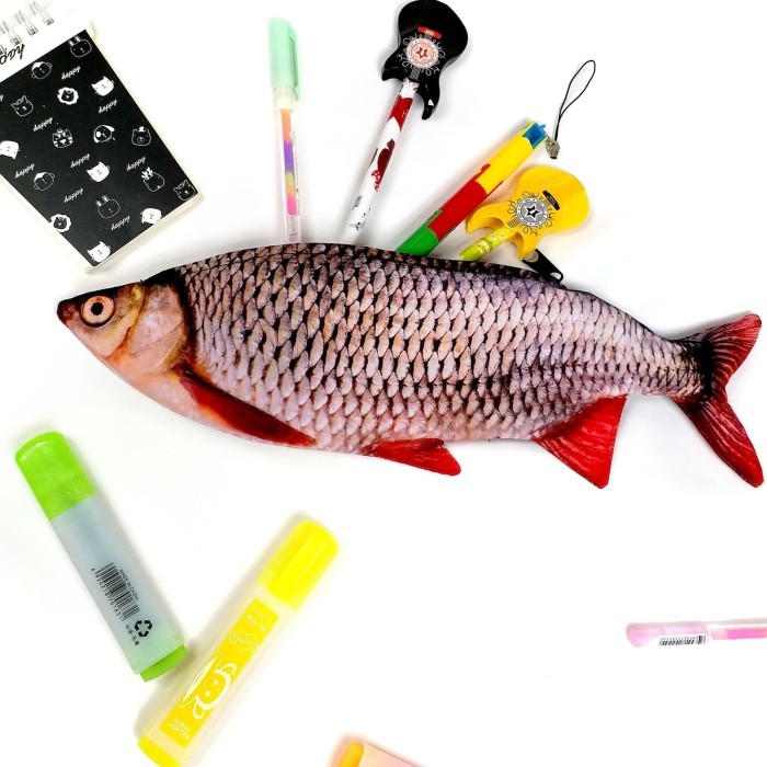

[New Collection Kids] Tempat Pensil Karakter Ikan Tombro Shrelo Alat Tulis Stationery Sekolah Kantor Viral Unik Kreasi Lokal