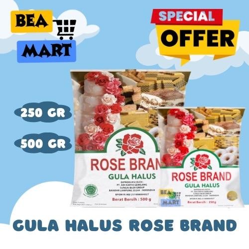 

Gula Halus Rose Brand 250gr 500gr | Tepung Gula / Powdered Sugar RoseBrand 250 500 gram gr
