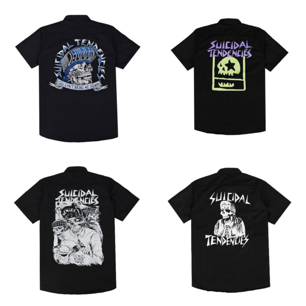 KEMEJA WORKSHIRT SUICIDAL TENDENCIES BLACK
