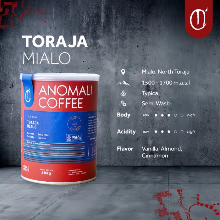 

Anomali Coffee Biji Kopi Toraja Mialo - Medium