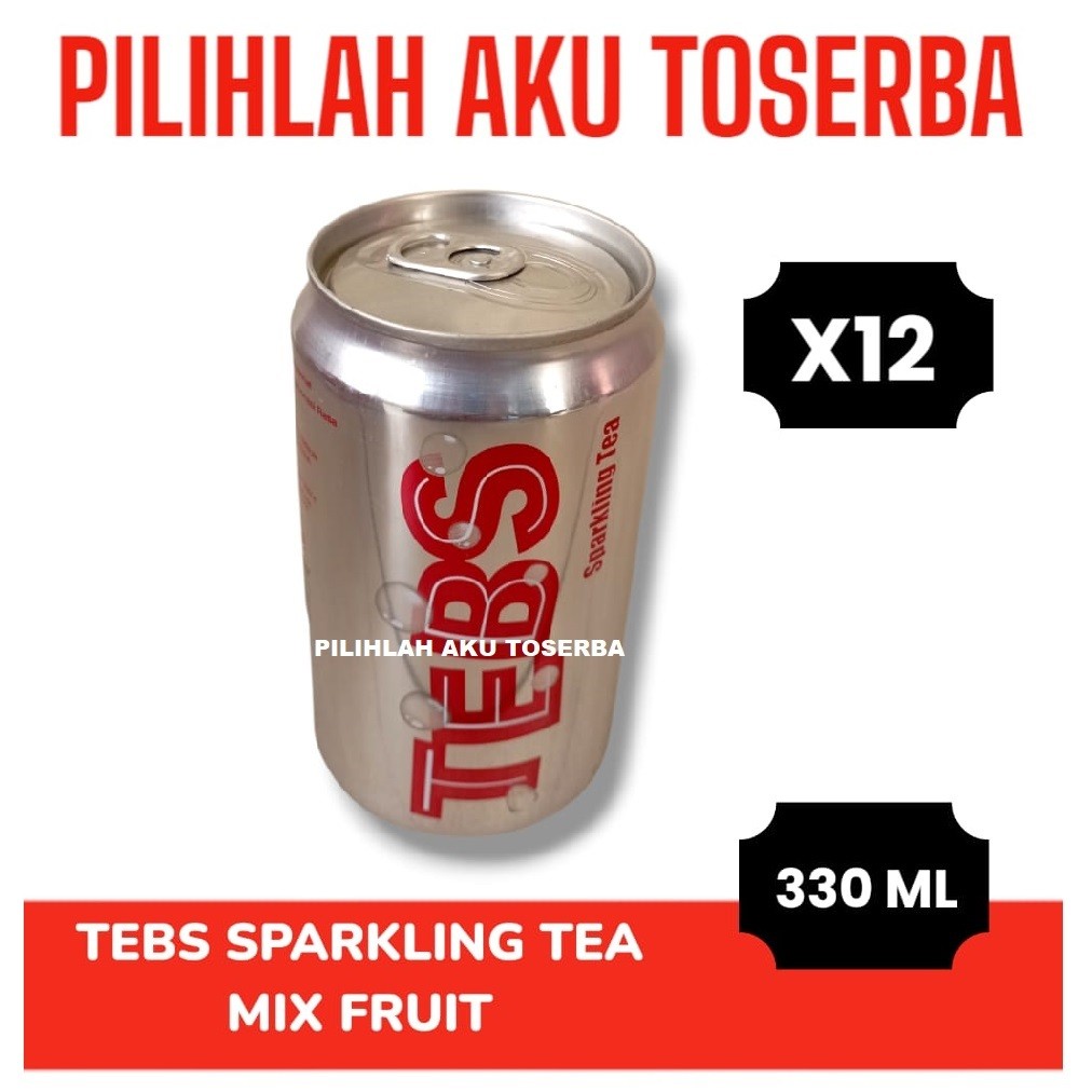 

TEBS Sparkling Soda CAN KALENG 330 ml - ( HARGA 12 kaleng )