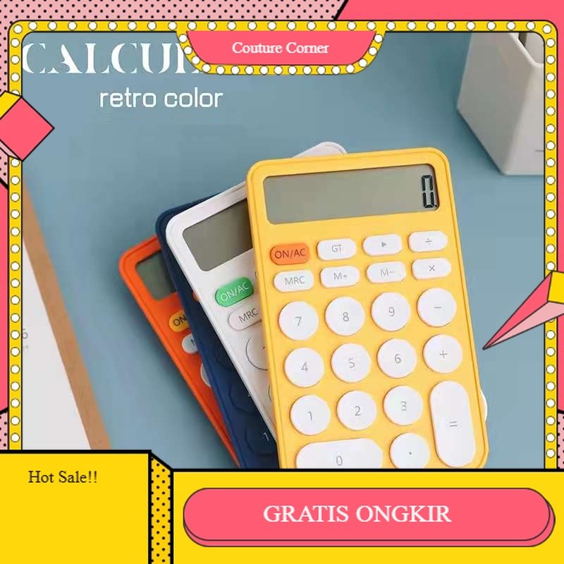 

【CORNER1】PROMO!! Kalkulator 12 Digits Candy colors Calculator Kalkulator Mini Portable Untuk Sekolah / Kantor