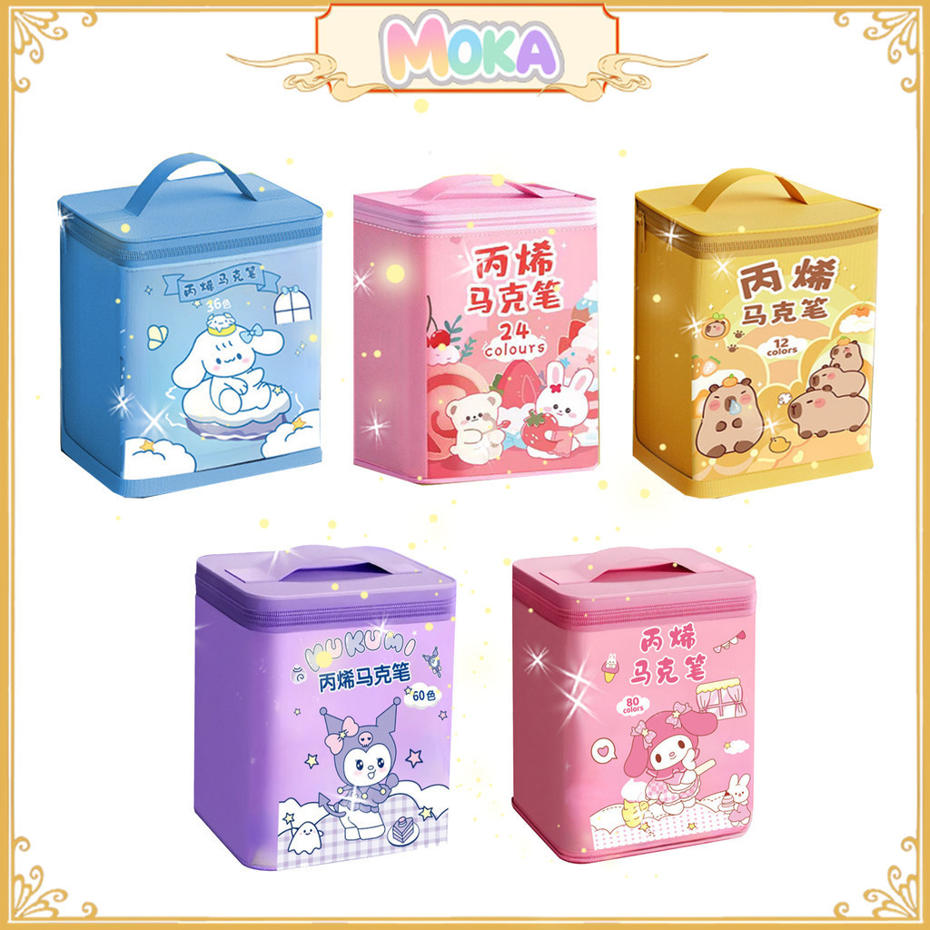 

MOKA 24Pcs Spidol Touch Art Maker / Graphic Art Maker Pen Color / Spidol Warna 24 Set MKP34