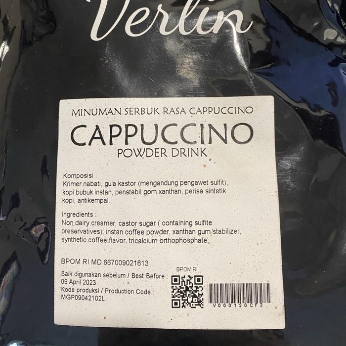 

Verlin Drink Powder Cappuccino 1 kg Serbuk Minuman cappucino / cheese tea / red velvet alami Air Coffee - cappucino