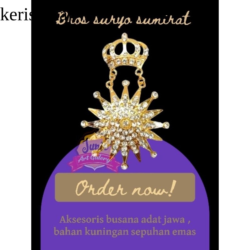 BROS BESKAP MODEL MATAHARI / BROS RAJA / BROS ENTIK / BROS KERATON / BROS MATAHARI SEPUH EMAS BATU P