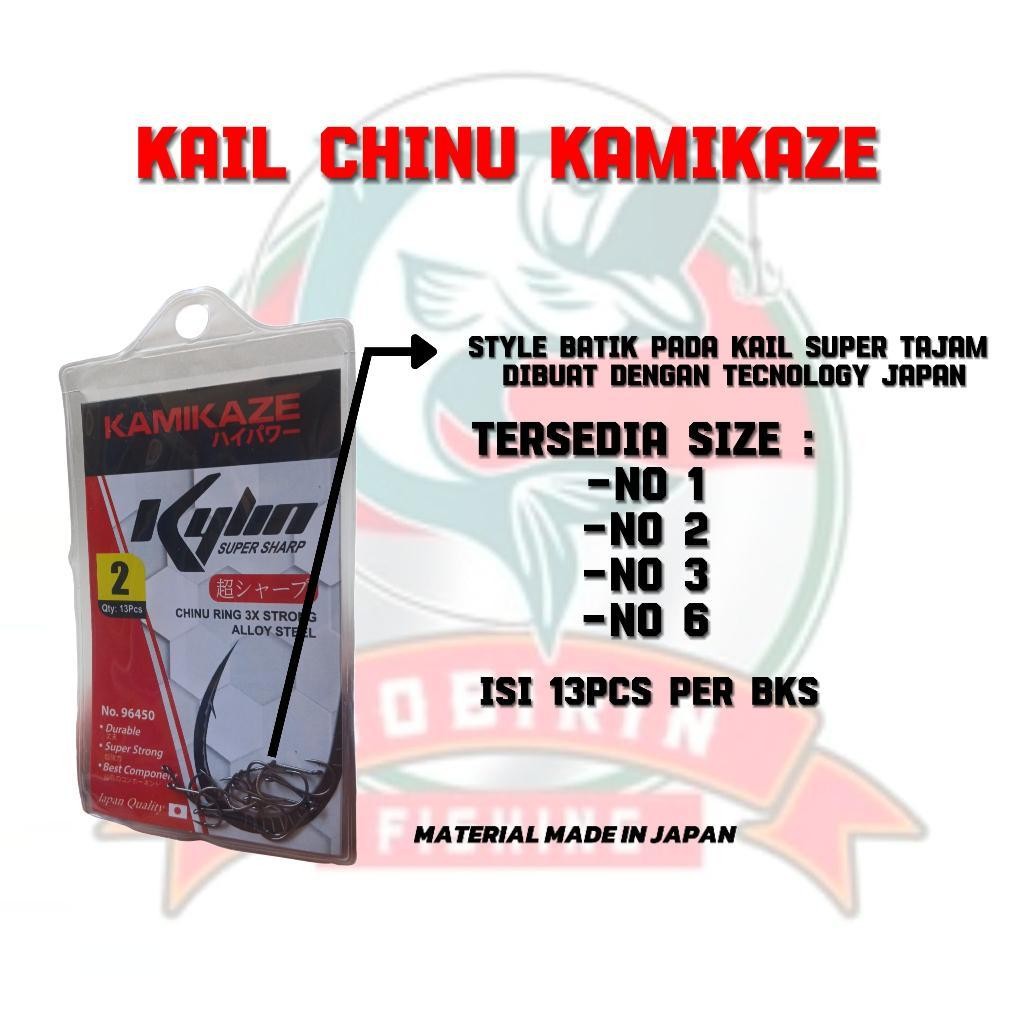 Mata kail kamikaze chinu - mata pancing super tajam