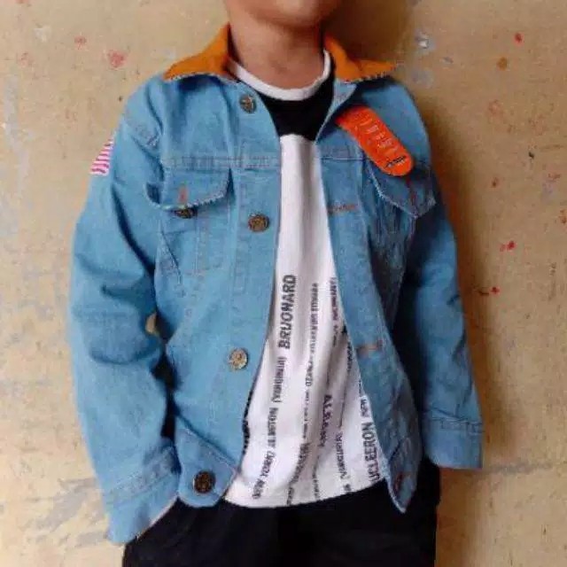 ✨LARIS✨ -Jaket DiLan Anak 1991/jaket Jeans - Biru Muda, S