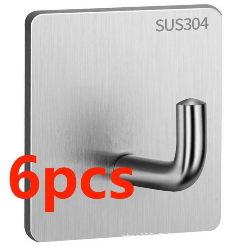 

1/6Pcs Strong Hooks Practical Load Bearing Hook Multi-Purpose Storage For Home Kitchen Bar Storage Key Coat Cup Hanging Hook