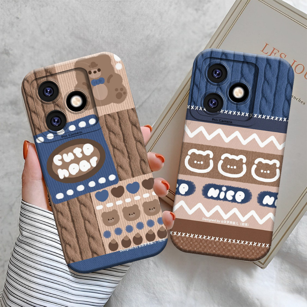 [16] Case REALME C53 4G 2023 Motif Bear Chocolate Cute - Case Bear - Case Printing - Case cute - cas