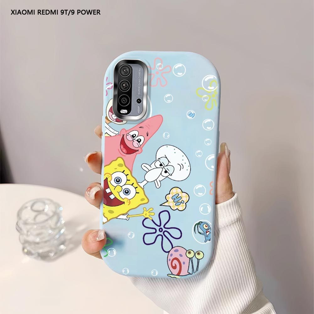 Softcase Untuk Xiaomi Redmi 9 9T 9A 9C A3 SpongeBob SquarePants Big Star Back Cover Case Soft Origin
