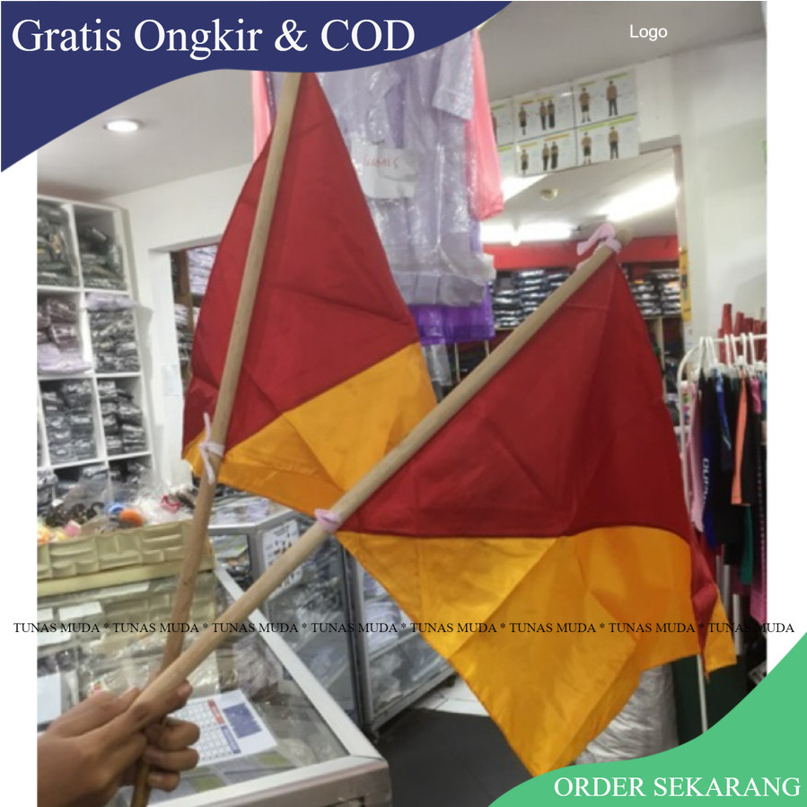 

(COD) Tongkat Semaphore & Bendera semapur Stik Semapur Panjang 60cm Stik Pramuka (TUNAS MUDA)