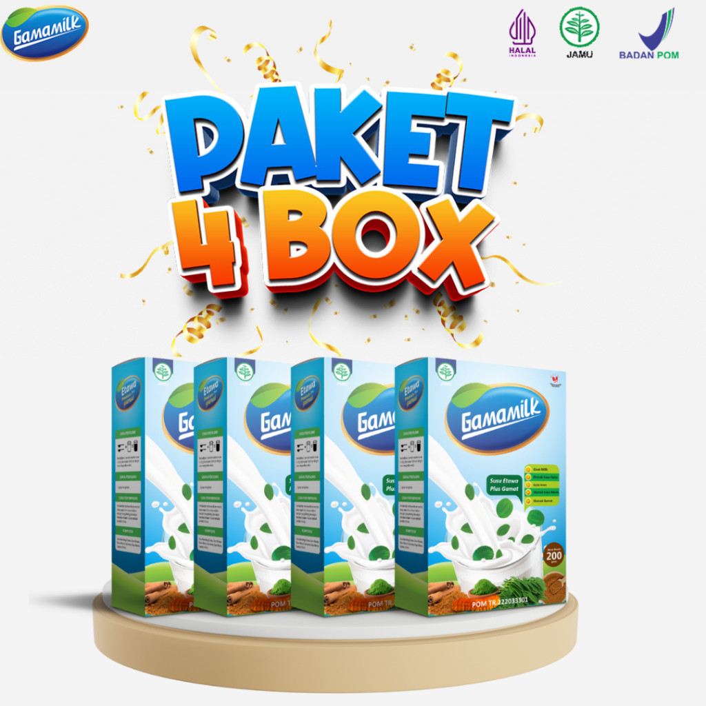 

(4 Box) Gamamilk Susu Etawa Spesialis Masalah Nyeri Sendi, Sendi Kaku, Rematik dan Asam Urat