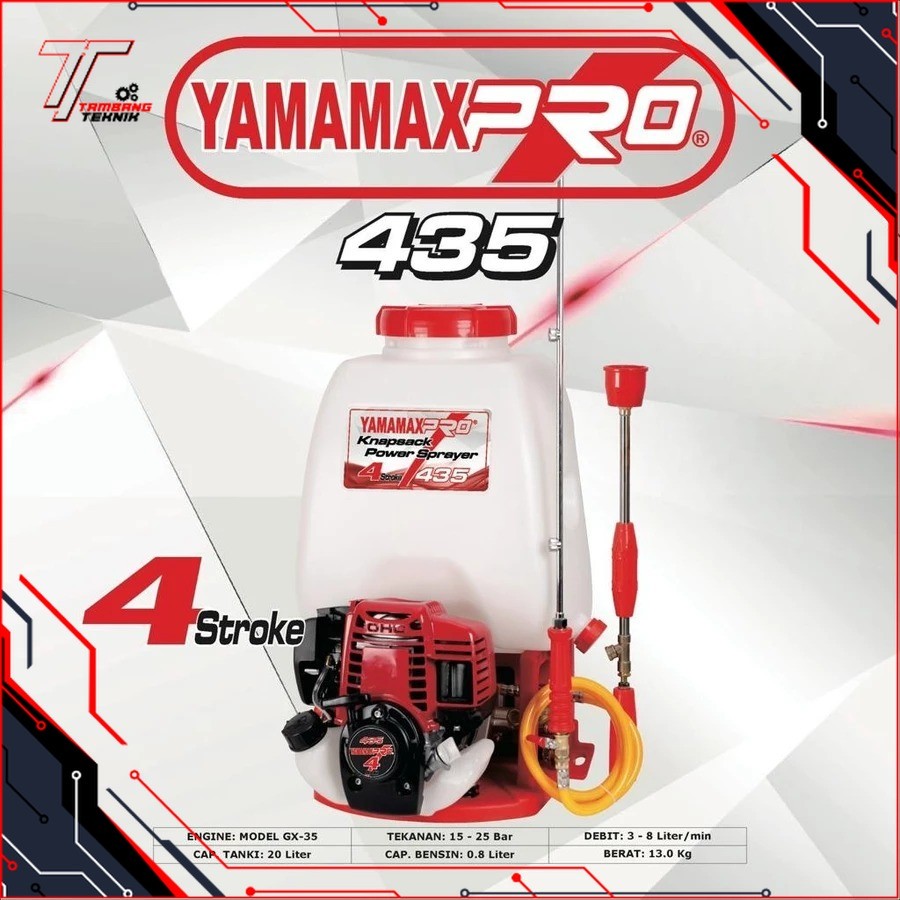 KNAPSACK SPRAYER / MESIN SEMPROT HAMA / MESIN SEMPROT 4 TAK 435 YAMAAMAX-PRO