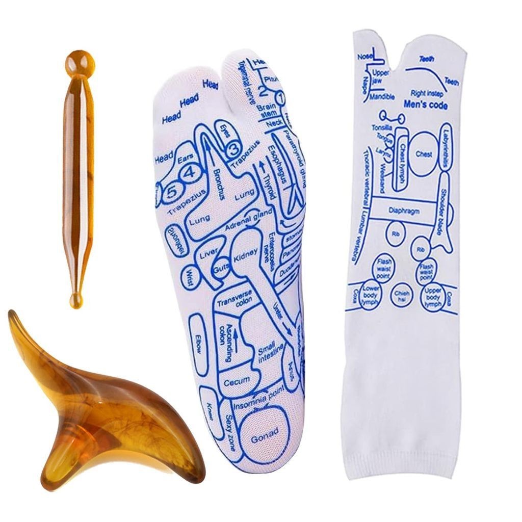 1Set Kaos Kaki Massage Kaos Kaki Pijat Refleksi Kaos Kaki Kesehatan Terapi Kaos Kaki Akupuntur Warp 