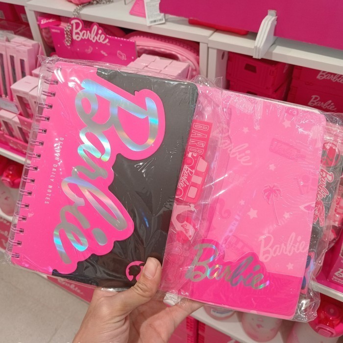 

MINISO Barbie Collection A5 Big Wire-bound Book (2 Assorted Models) PDQ - Buku Tulis Catatan Cantik - Notebook