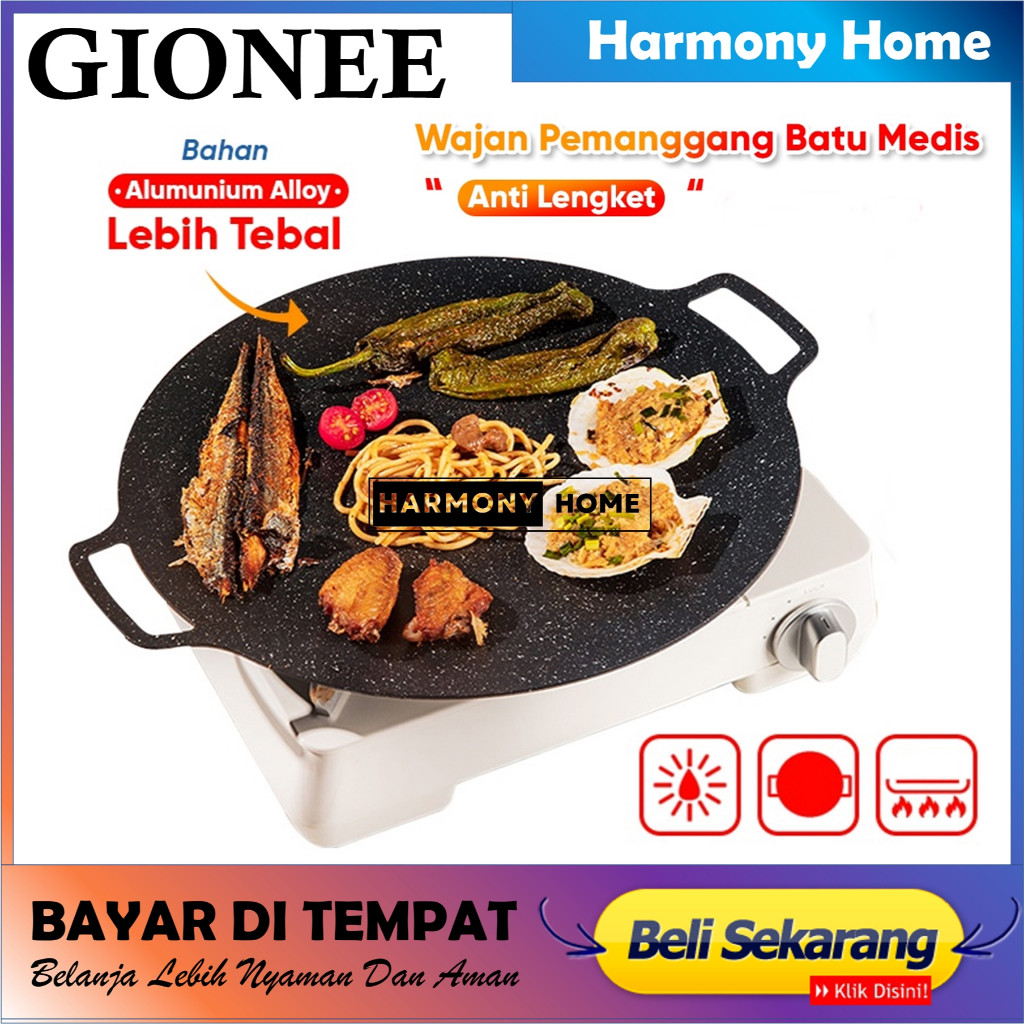 Pemanggangan Gionee 34 Cm Panggangan Gionee Baking Tray Grill Pan Korea 34 Cm Gionee Multi Grill Pan