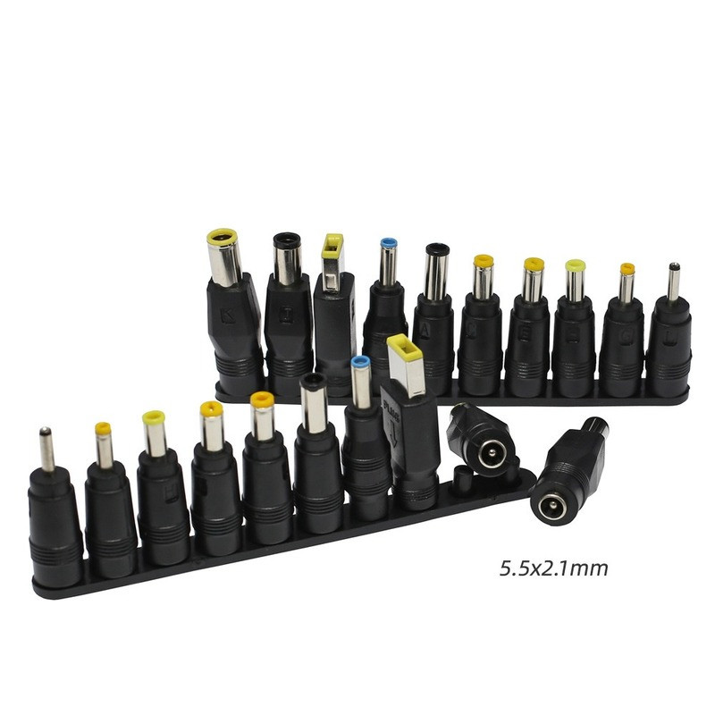 Universal Laptop DC Power Supply Adapter Connector Plug AC DC Conversion Head Jack Charger Connector