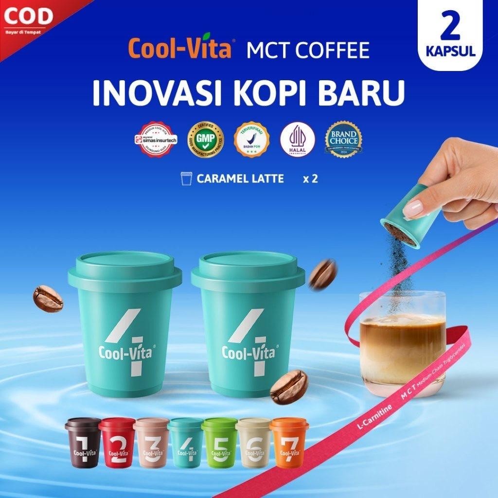 

2 Capsule Coolvita MCT Coffee Capsule Kapsul Berbagai Rasa Inovasi Kopi Baru-Caramel