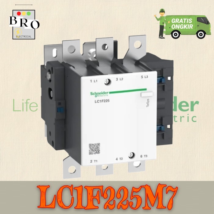 Contactor LC1F225 Kontaktor LC1F 225A M7 LC1F225M7 Coil 220V