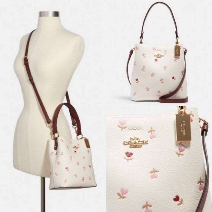 Terlaris ✨ -Tas WANITA 2811 SHOULDER bag Love Flower Town Bucket Bag Small