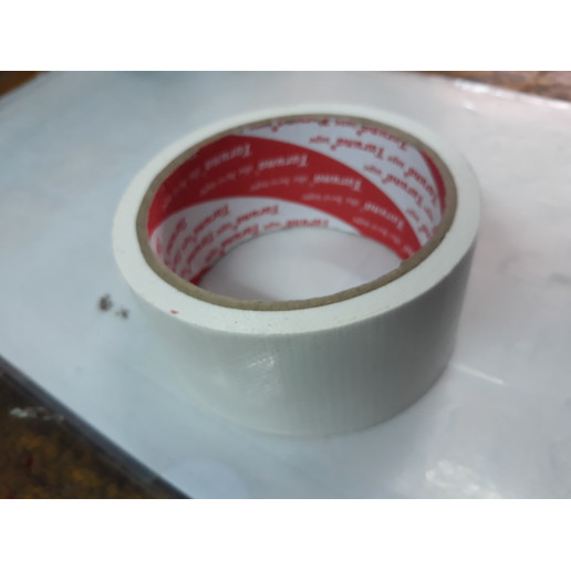 

Lakban kain putih white 2 inch x 7 meter / cloth tape 44 mm x 7 meter