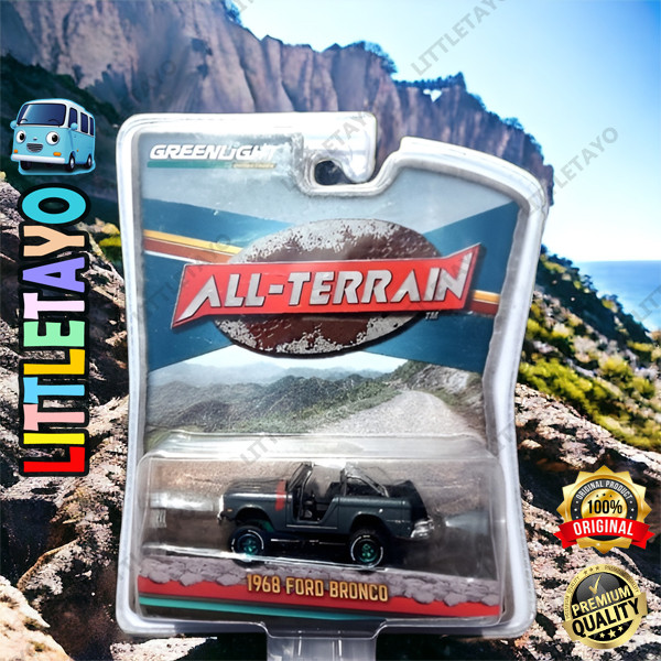 Greenlight Green Machine 1968 Ford Bronco All Terrain Series Jeep Off Road Treasure Hunt Original