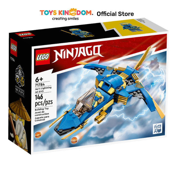 Toys Kingdom Lego Ninjago Jay Lightning Jet Evo 71784 Kids Toy Toys Block Bricks Set Mainan Menyusun