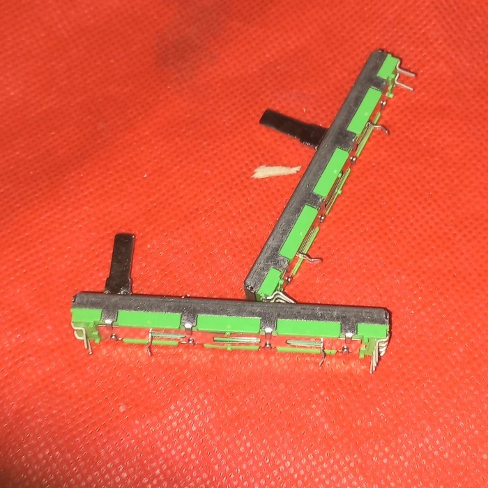 potensio geser 6cm B10K 6p 6 pin 10K 103 B103 fader mixer volume A